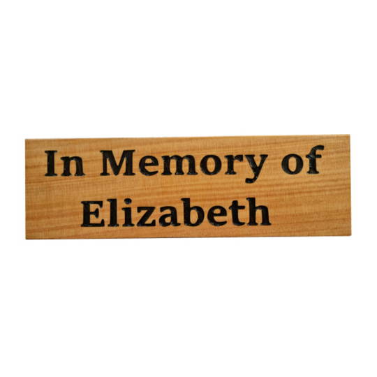 Macrocarpa 'In Memory of Elizabeth' Sign